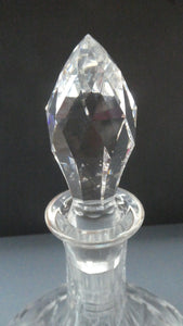EDINBURGH CRYSTAL. Vintage 1980s Ship's Decanter STAR OF EDINBURGH Pattern. 11 inches
