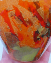 Load image into Gallery viewer, Vintage French CRISTALLERIE LA ROCHERE Tangerine and Tutti-Frutti Coloured Sections
