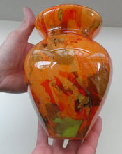 Load image into Gallery viewer, Vintage French CRISTALLERIE LA ROCHERE Tangerine and Tutti-Frutti Coloured Sections
