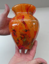 Load image into Gallery viewer, Vintage French CRISTALLERIE LA ROCHERE Tangerine and Tutti-Frutti Coloured Sections
