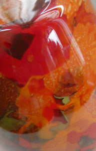 Vintage French CRISTALLERIE LA ROCHERE Tangerine and Tutti-Frutti Coloured Sections