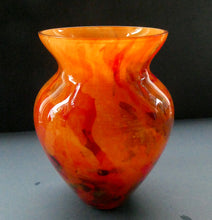 Load image into Gallery viewer, Vintage French CRISTALLERIE LA ROCHERE Tangerine and Tutti-Frutti Coloured Sections
