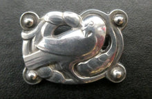 Load image into Gallery viewer, Vintage Danish GEORG JENSEN Sterling Silver Bird / Dove Brooch. Model 111
