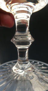 FOUR ONLY. Vintage Edinburgh Crystal Claret or Small Wine Glasses. STAR OF EDINBURGH Pattern. 5 1/8 inches
