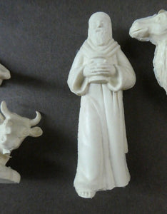 Vintage 1960s Plastic Nativity Scene. Great as Cake Toppers 