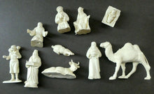 Load image into Gallery viewer, Vintage 1960s Plastic Nativity Scene. Great as Cake Toppers 
