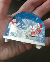 Load image into Gallery viewer, Vintage Santa and Snowman Snow Globe for Harrods 1970s West German
