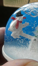 Load image into Gallery viewer, Vintage Santa and Snowman Snow Globe for Harrods 1970s West German
