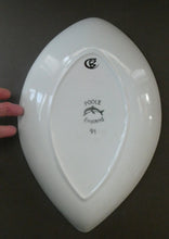 Load image into Gallery viewer, Early 1970s POOLE DELPHIS Shield Dish. Shape No. 21. Signed: CB for Cynthia Bennett
