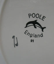 Load image into Gallery viewer, Early 1970s POOLE DELPHIS Shield Dish / Plate. Decorated by Pamela Bevans. 12 inches
