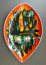 Load image into Gallery viewer, Early 1970s POOLE DELPHIS Shield Dish / Plate. Decorated by Pamela Bevans. 12 inches
