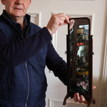 Load image into Gallery viewer, Fine Edwardian Miniature Table-Top Size Mahogany Swivel  or Tilting Cheval Mirror. Excellent Condition
