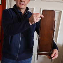 Load image into Gallery viewer, Fine Edwardian Miniature Table-Top Size Mahogany Swivel  or Tilting Cheval Mirror. Excellent Condition
