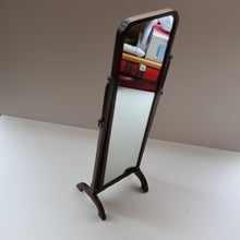 Load image into Gallery viewer, Fine Edwardian Miniature Table-Top Size Mahogany Swivel  or Tilting Cheval Mirror. Excellent Condition
