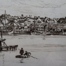 Load image into Gallery viewer, SCOTTISH ART. Sir Muirhead Bone (1876 - 1953). Autumn Breeze, Lowestoft. Pencil signed etching. Dated 1934
