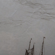 Load image into Gallery viewer, SCOTTISH ART. Sir Muirhead Bone (1876 - 1953). Autumn Breeze, Lowestoft. Pencil signed etching. Dated 1934
