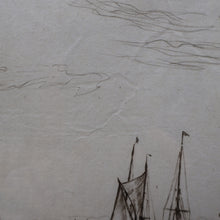 Load image into Gallery viewer, SCOTTISH ART. Sir Muirhead Bone (1876 - 1953). Autumn Breeze, Lowestoft. Pencil signed etching. Dated 1934
