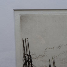 Load image into Gallery viewer, SCOTTISH ART. Sir Muirhead Bone (1876 - 1953). Autumn Breeze, Lowestoft. Pencil signed etching. Dated 1934

