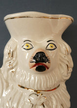Load image into Gallery viewer, Unusual Victorian Staffordshire King Charles Spaniels Jug; circa 1860
