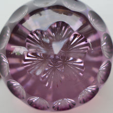 Load image into Gallery viewer, 1970s Webb Corbett / Royal Doulton Collaboration Purple Optic Paperweight
