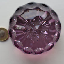 Load image into Gallery viewer, 1970s Webb Corbett / Royal Doulton Collaboration Purple Optic Paperweight
