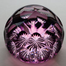 Load image into Gallery viewer, 1970s Webb Corbett / Royal Doulton Collaboration Purple Optic Paperweight
