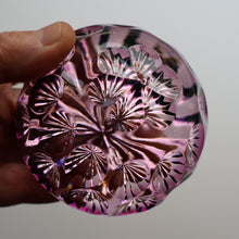 Load image into Gallery viewer, 1970s Webb Corbett / Royal Doulton Collaboration Purple Optic Paperweight
