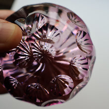 Load image into Gallery viewer, 1970s Webb Corbett / Royal Doulton Collaboration Purple Optic Paperweight
