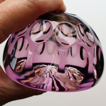 Load image into Gallery viewer, 1970s Webb Corbett / Royal Doulton Collaboration Purple Optic Paperweight
