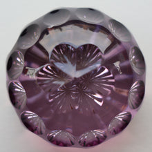 Load image into Gallery viewer, 1970s Webb Corbett / Royal Doulton Collaboration Purple Optic Paperweight
