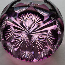 Load image into Gallery viewer, 1970s Webb Corbett / Royal Doulton Collaboration Purple Optic Paperweight
