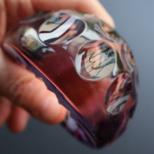 Load image into Gallery viewer, 1970s Webb Corbett / Royal Doulton Collaboration Purple Optic Paperweight
