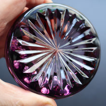 Load image into Gallery viewer, 1970s Webb Corbett / Royal Doulton Collaboration Purple Optic Paperweight
