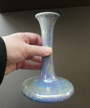 Load image into Gallery viewer, Fine 1920s RUSKIN POTTERY Candlestick with Blue and Mustard Yellow Lustre Glazes
