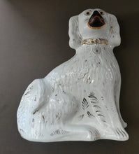 Load image into Gallery viewer, Genuine Antique. LARGE Staffordshire Dogs Chimney Spaniels / Wally Dugs. 12 1/2 inches. in height
