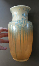 Load image into Gallery viewer, Lovely 1930s RUSKIN POTTERY Large Vase with Crystalline Glazes. 9 3/4 inches in height
