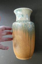 Load image into Gallery viewer, Lovely 1930s RUSKIN POTTERY Large Vase with Crystalline Glazes. 9 3/4 inches in height
