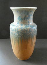 Load image into Gallery viewer, Lovely 1930s RUSKIN POTTERY Large Vase with Crystalline Glazes. 9 3/4 inches in height
