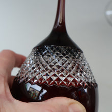 Load image into Gallery viewer, Rare John Rocha for Waterford Crystal. Pair of Large LUME Red Wine Glasses. In Presentation Box. 500 ml
