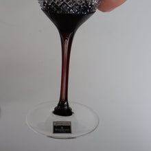 Load image into Gallery viewer, Rare John Rocha for Waterford Crystal. Pair of Large LUME Red Wine Glasses. In Presentation Box. 500 ml
