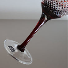 Load image into Gallery viewer, Rare John Rocha for Waterford Crystal. Pair of Large LUME Red Wine Glasses. In Presentation Box. 500 ml
