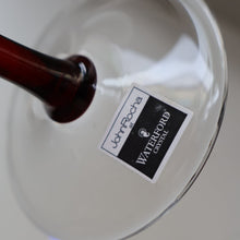 Load image into Gallery viewer, Rare John Rocha for Waterford Crystal. Pair of Large LUME Red Wine Glasses. In Presentation Box. 500 ml
