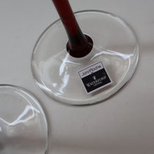 Load image into Gallery viewer, Rare John Rocha for Waterford Crystal. Pair of Large LUME Red Wine Glasses. In Presentation Box. 500 ml
