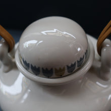 Load image into Gallery viewer, RARE Vintage 1950s MARIANNE WESTMAN Teapot, Milk Jug and Open Sugar Bowl by Rörstrand Sweden. "PARTY" Pattern 
