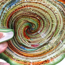 Load image into Gallery viewer, Vintage 1960s Vetro Artistico Veneziano Murano Glass Aventurine Bowl
