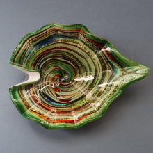 Load image into Gallery viewer, Vintage 1960s Vetro Artistico Veneziano Murano Glass Aventurine Bowl

