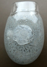 Load image into Gallery viewer, LARGE Kosta Boda Fossil Vase by Kjell Engman (2000). Height 10 3/4 inches. Signed
