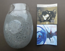 Load image into Gallery viewer, LARGE Kosta Boda Fossil Vase by Kjell Engman (2000). Height 10 3/4 inches. Signed
