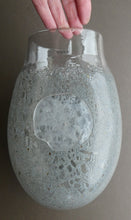 Load image into Gallery viewer, LARGE Kosta Boda Fossil Vase by Kjell Engman (2000). Height 10 3/4 inches. Signed
