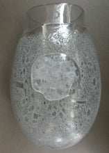 Load image into Gallery viewer, LARGE Kosta Boda Fossil Vase by Kjell Engman (2000). Height 10 3/4 inches. Signed
